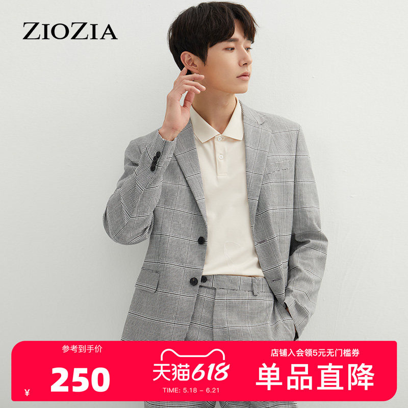 ZIOZIA春季男士韩版时尚休闲西服青年西装外套礼服ZKG11103B
