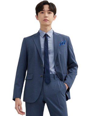 ZIOZIA夏季韩版男装舒适简约新郎西装时尚休闲西服外套ZKG12301H