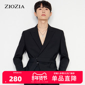 ZIOZIA冬季 纯色简约男士 气质简洁休闲西便服ZKG04925B