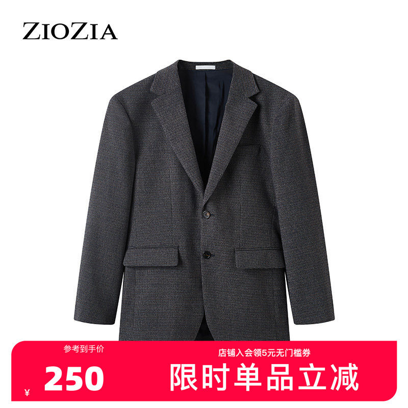 ZIOZIA休闲西服男秋冬韩系青年简约休闲西便服ZKG14903J
