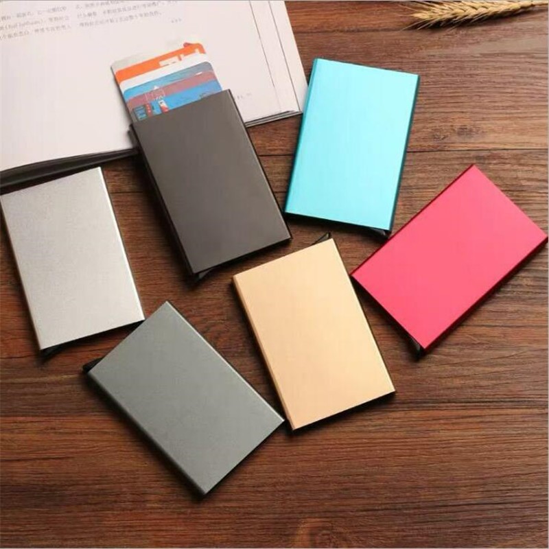 ravel ID Cardholder Women Rfid Wallet Metal Case Porte Carte-封面