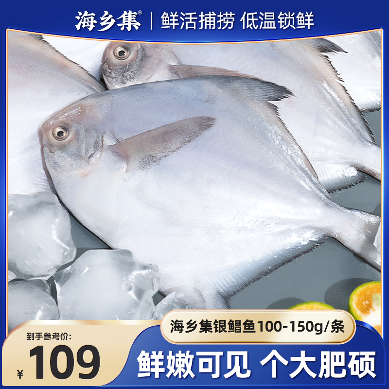 海乡集鲳鱼冷冻鲜冻海鲜水产商用食材