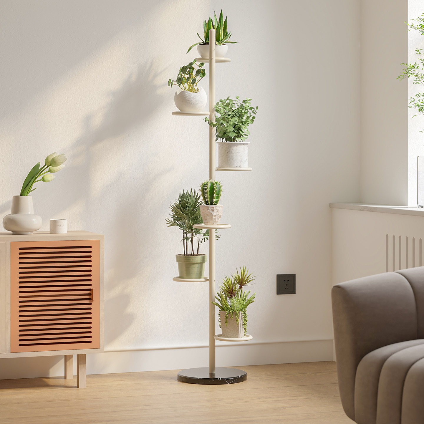 顾得家具植物摆放架铁艺花架置物架阳台不占地多肉花盆托架客厅,住宅家具,花架/花几,淘宝优惠券,粉丝福利购,淘宝优惠卷