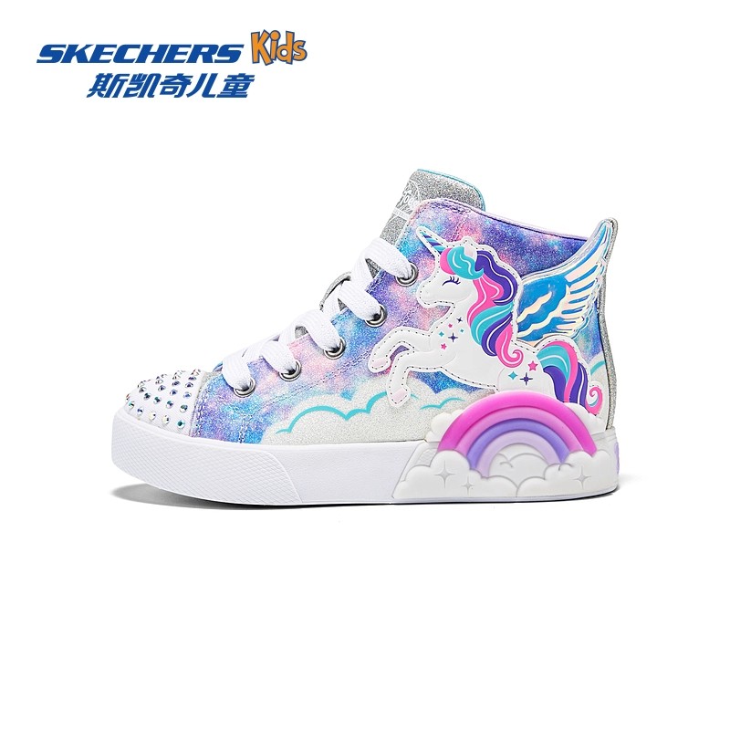 Skechers斯凯奇女童时尚撞色鞋