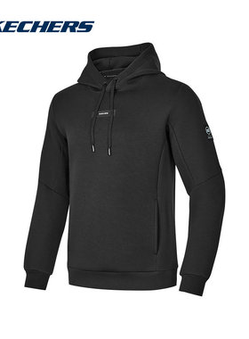 Skechers斯凯奇秋冬男连帽上衣时尚休闲保暖运动卫衣P424M013