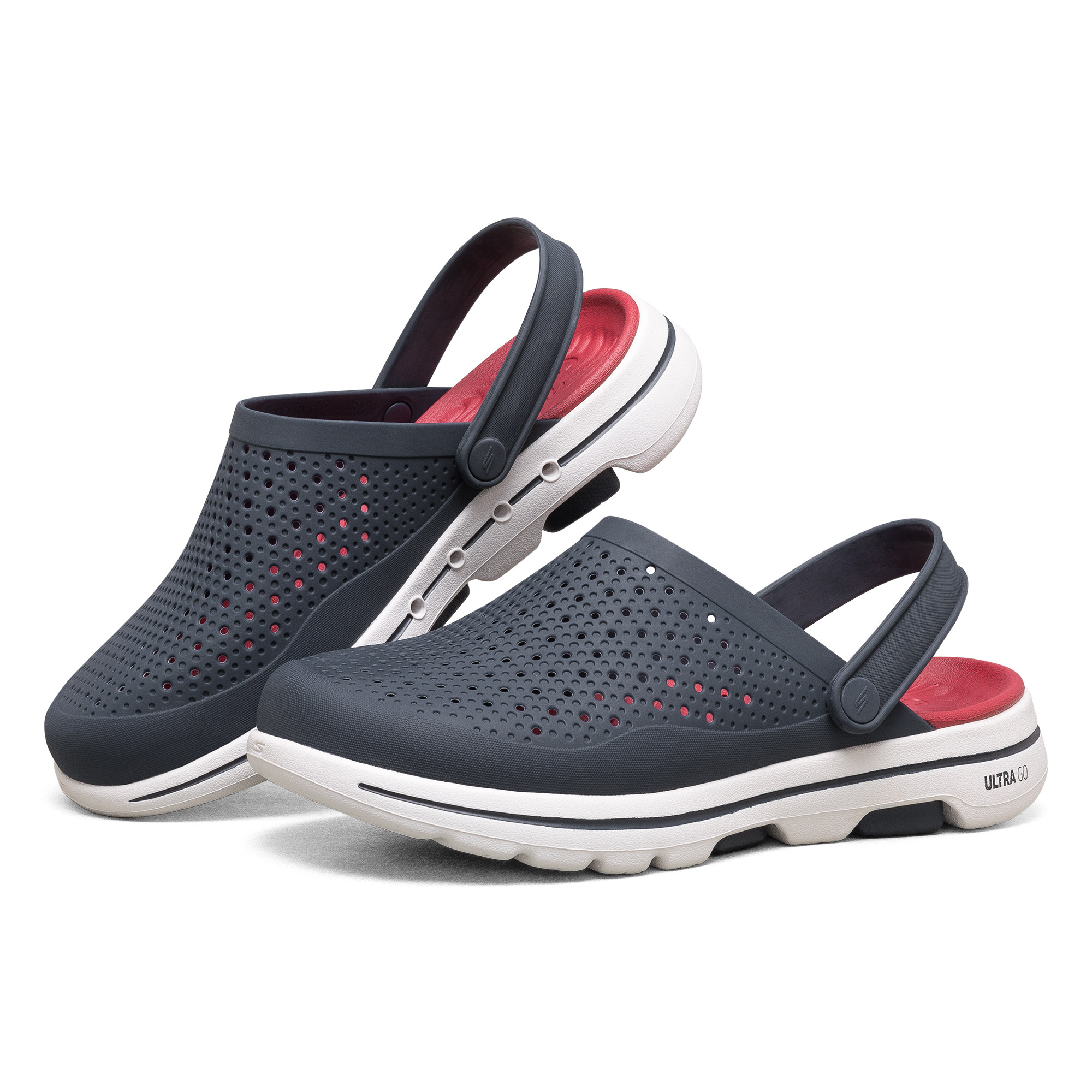 Skechers斯凯奇夏季新款轻质休闲洞洞鞋男缓震透气包头凉鞋243002,运动鞋new,运动沙滩鞋/凉鞋,淘宝优惠券,粉丝福利购,淘宝优惠卷