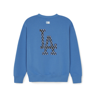 圆领保暖套头卫衣MTM08 男女情侣仿牛仔背标老花美式 MLB秋冬季 新款