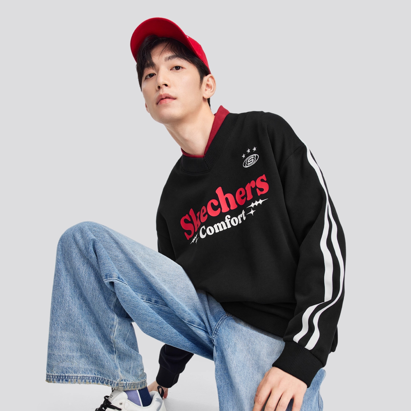 Skechers斯凯奇男女同款休闲卫衣