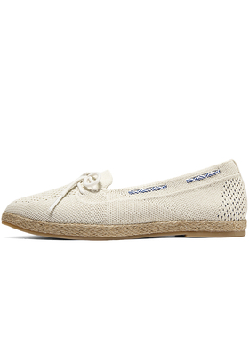 Skechers斯凯奇女子新款中式复古镂花透气一脚蹬休闲单鞋113025