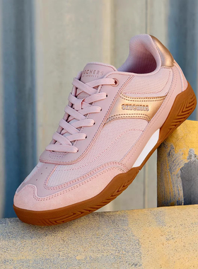 Skechers斯凯奇女鞋时尚复古休闲板鞋轻质透气运动德训鞋190153