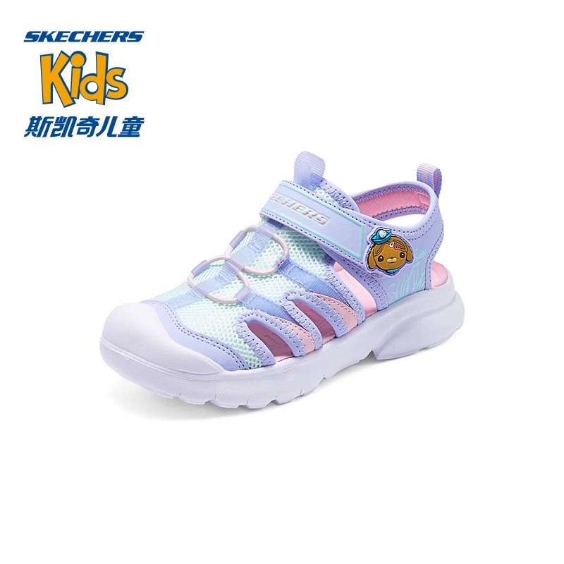 斯凯奇联名女童时尚休闲包头凉鞋