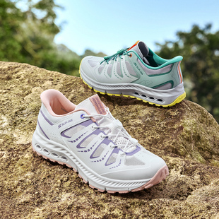 Skechers斯凯奇女鞋秋冬户外闪穿溯溪鞋轻量网面透气运动鞋180279