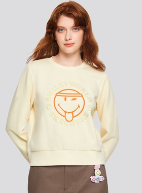 Skechers斯凯奇新款女子针织圆领卫衣舒适休闲运动套头衫L324W103