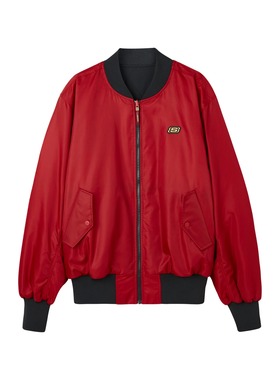 Skechers斯凯奇秋冬男子双面穿裥棉外套舒适运动夹克上衣L124M008