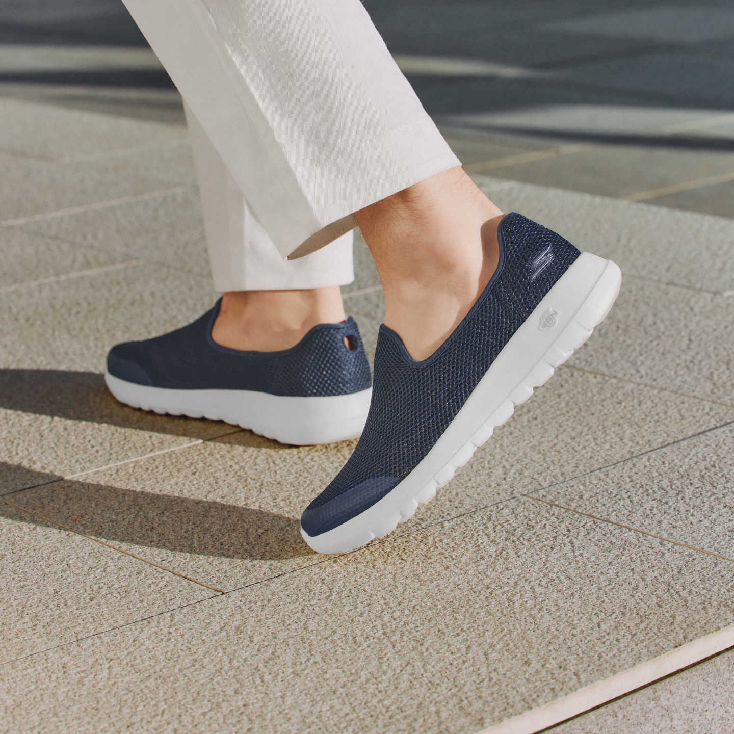 Skechers斯凯奇男鞋一脚蹬健步鞋