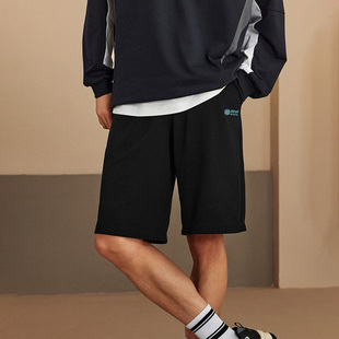 休闲五分裤 时尚 L225M081 宽松舒适针织短裤 Skechers斯凯奇男子夏季