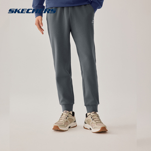 厚实加绒休闲束脚卫裤 针织长裤 L425M070 秋冬款 Skechers斯凯奇男士