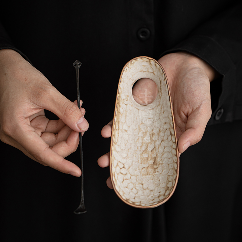 圭隐堂日式侘寂风覆古茶则手工茶勺茶拔茶匙赏茶醒茶器六君子零配