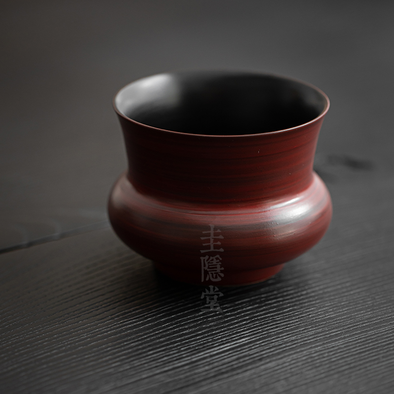 圭隐堂山楂红粉引粗陶建水洗水