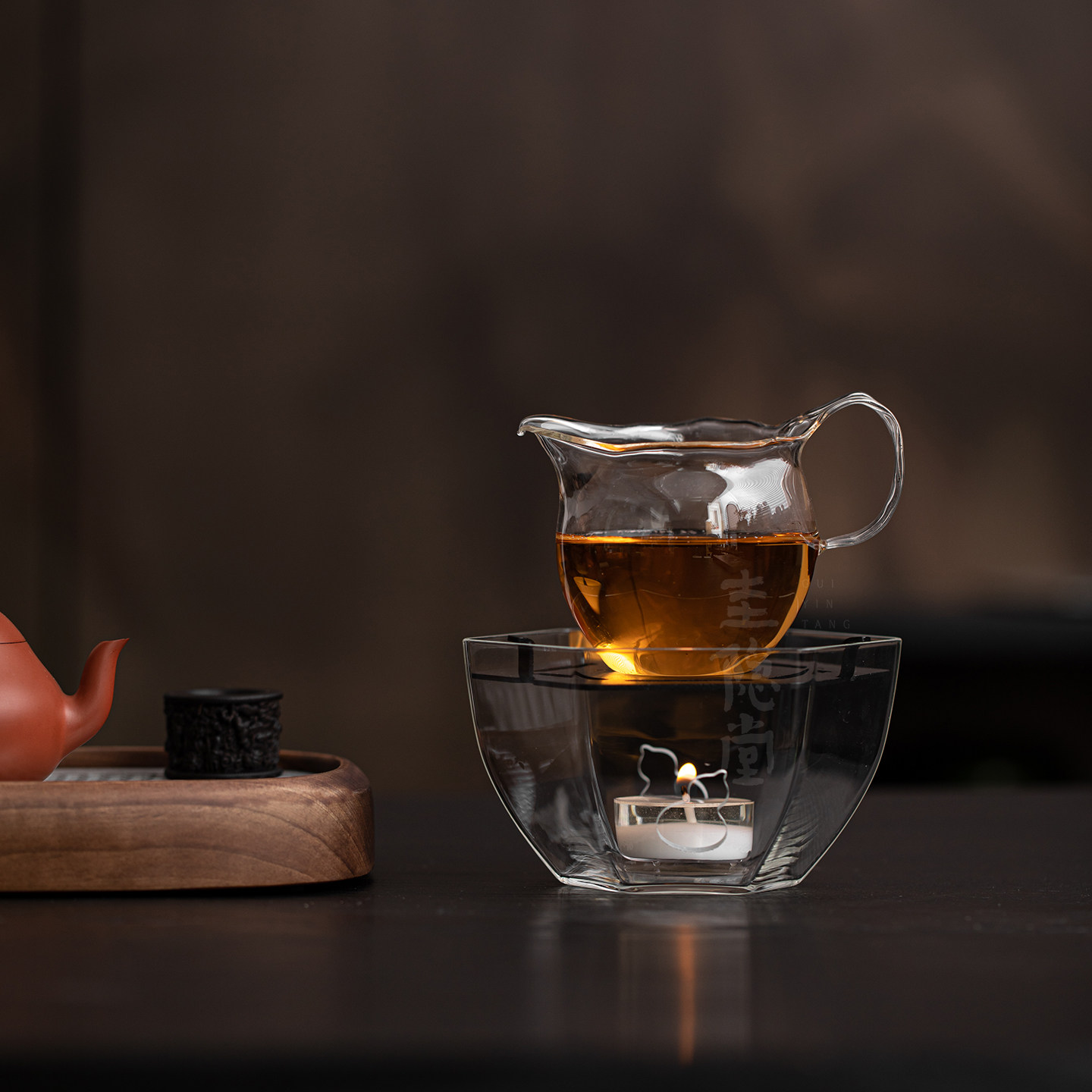圭隐堂耐热玻璃蜡烛加热底座温茶炉中式创意葫芦暖茶煮茶炉烤茶炉,餐饮具,煮茶炉,淘宝优惠券,粉丝福利购,淘宝优惠卷