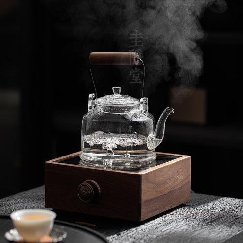高硼硅耐热玻璃煮茶壶提梁壶