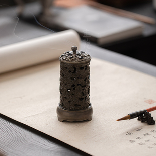 圭隐堂手工祥云古锡香薰炉禅意沉香檀香盘香炉蜡烛台氛围灯摆件