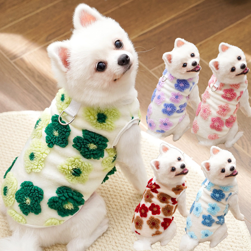 宠物衣服秋冬季毛绒双层猫咪狗狗衣服保暖马甲猫用品泰迪