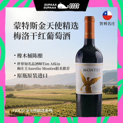 智利蒙特斯金天使精选梅洛干红