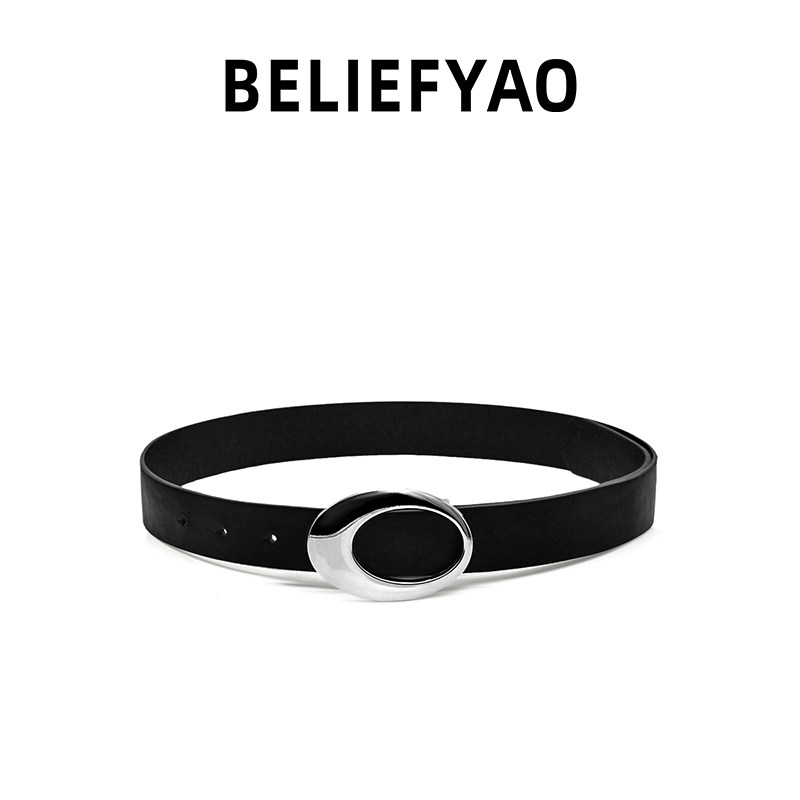 BELIEFYAO原创镂空扣头腰带