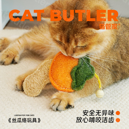 丝瓜络猫玩具猫咪磨牙玩具