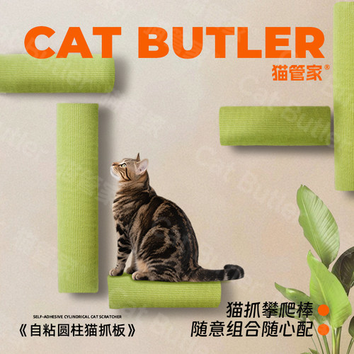 猫抓板贴墙上猫爬架墙壁式立式