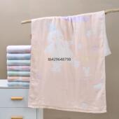 夏季 纯棉浴巾纱布盖毯成人家用新生婴儿超柔包巾A类全棉抱被 薄款
