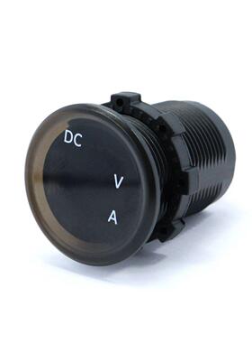 汽车仪表房车改装 红色LED数显电压电流表二合一4.5-30V