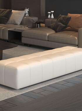 LCA01-38简约卧室床尾凳商场衣帽间休息长条凳皮质沙发加长脚踏玄