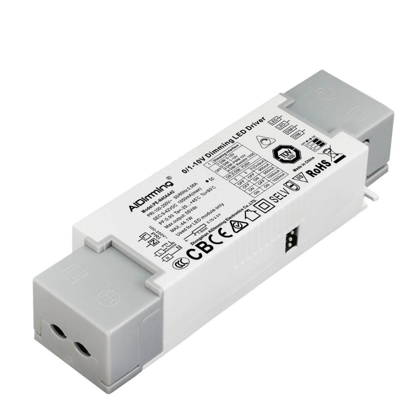 N14AA无频闪0/1-10V电位器PWM恒流数字调光电源带PUSH功能