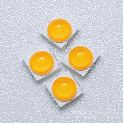 贴片3030球头 0.5w1w 金黄光暖白琥珀色 3030凸头模顶led贴片灯珠
