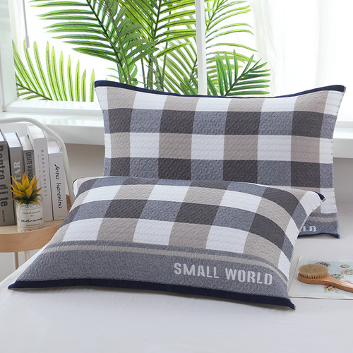 简约枕巾单条一对枕头毛巾