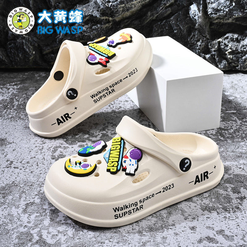 大黄蜂洞洞鞋轻便防滑环保防臭