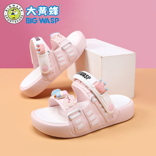 大黄蜂女童夏季防滑软底凉鞋
