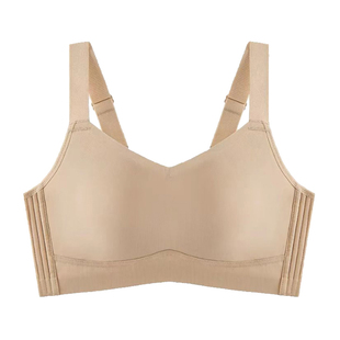 无痕大胸显小胸内衣女超薄文胸聚拢收副乳防下垂薄款大码全罩杯夏