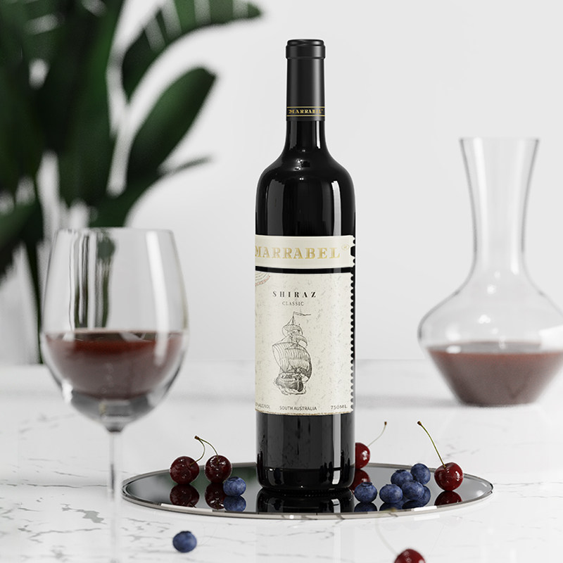 2020澳洲玛拉贝尔经典西拉干红葡萄酒实惠入门自饮整箱餐饮葡萄酒