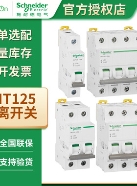 施耐德IINT125-隔离开关小型断路器空气开关1P/2P/3P/4P 32A-100A