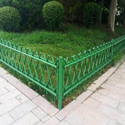 订制围栏竹竹篱笆围栏栅栏绿节u护栏农场园林隔离庭院不锈钢化竹