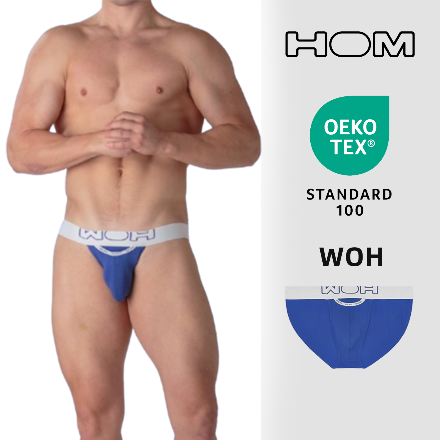 HOM男士Tanga性感三角裤贴合身形三角裤头性感运动零束缚内裤