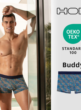 【新客户下拉抢尝新价】HOM男士提臀平角内裤轻奢印花中腰内裤