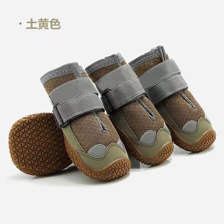 亚马逊爆款宠物用品狗狗鞋子春夏季新款透气耐磨金毛狗鞋子
