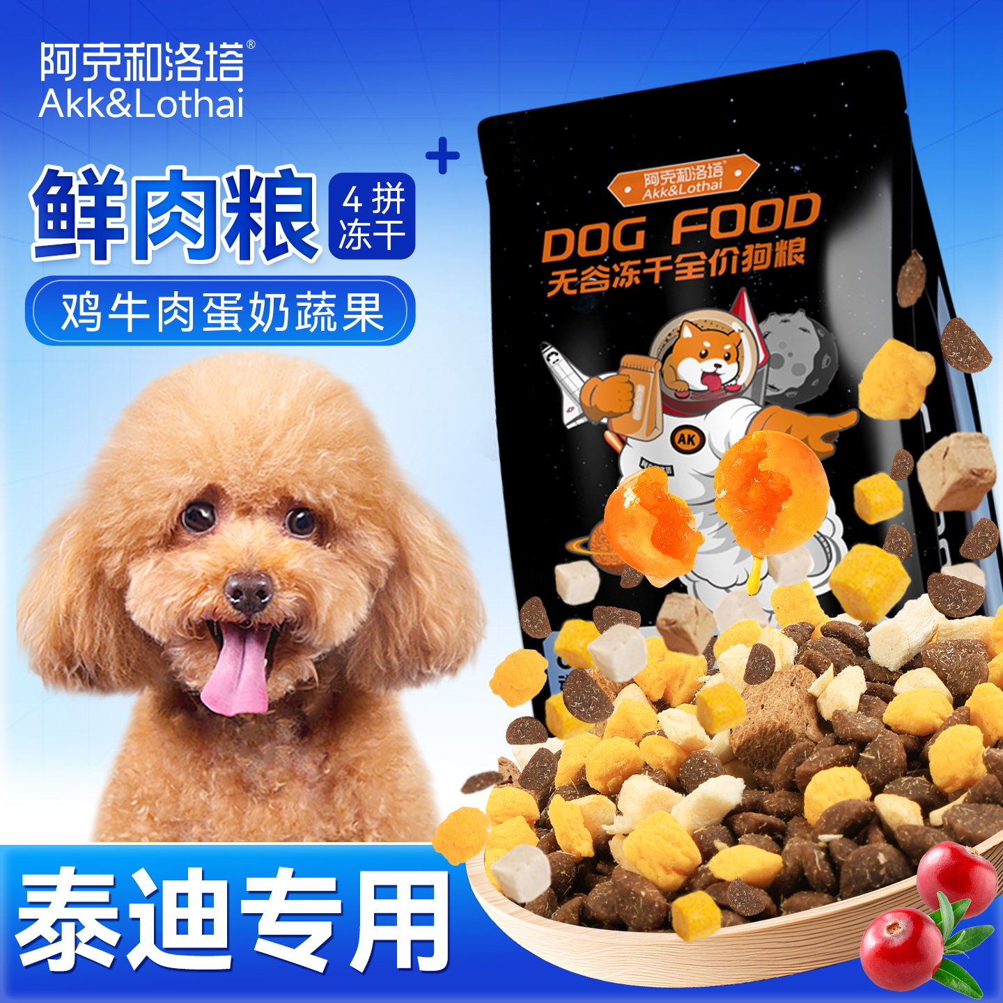 阿克和洛塔无谷冻干益生菌全价粮