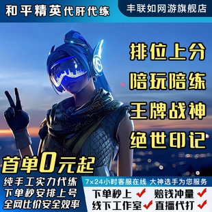 和平精英吃鸡代练打排位上分战神陪玩卓越传奇绝世晋级赛印记kd