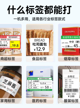 德佟DP30P热敏标签机300dpi高清打印 服装食品办公超市适用大尺寸