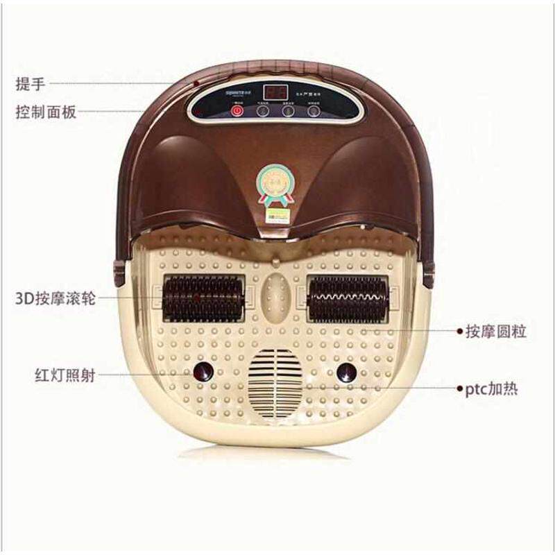 港德 足浴盆全自动加热 足浴泡脚桶中老年脚按摩洗脚盆足脚按摩器